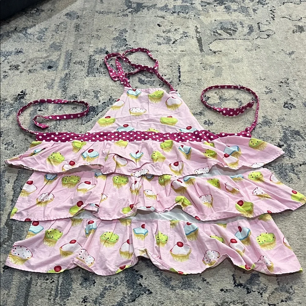 Charming Pink Cupcake Kids Bib